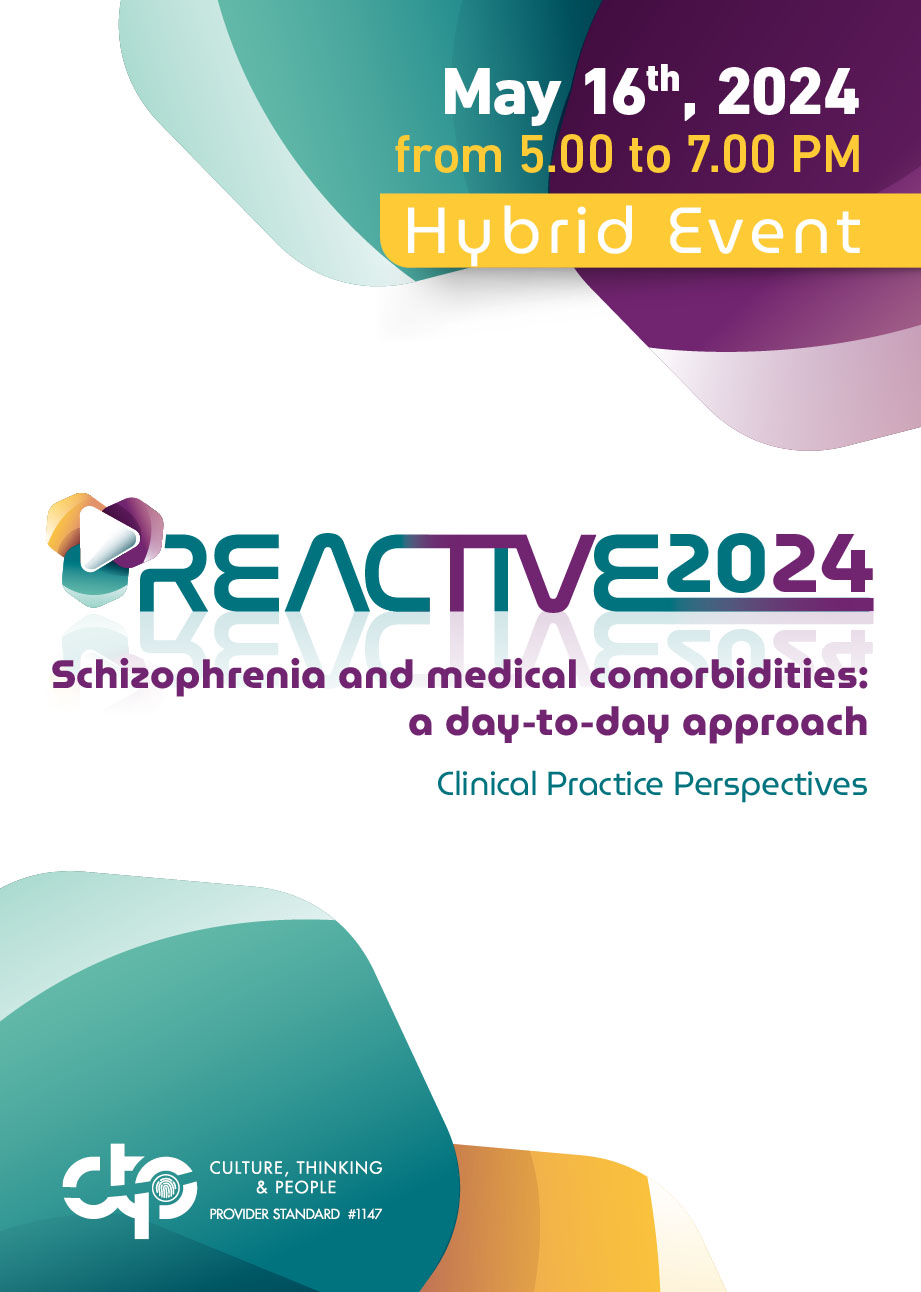 ReacTiVe 2024 - Schizofrenia and medical comorbidities: a day-to-day approach - Firenze, 16 Maggio 2024